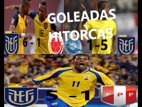 TODAS LAS MAYORES GOLEADAS DE LA SELECCION DE ECUADOR #1
