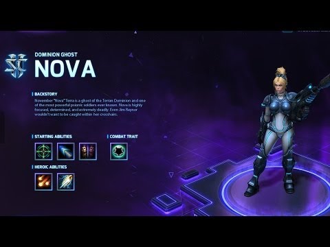 Nova Hero Abilities Preview - Heroes of the Storm Alpha