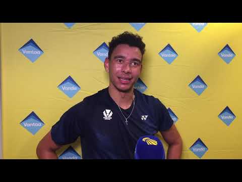 Joshua Apiliga on defeating a player over 700 ranking places higher than him.