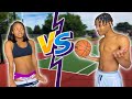 1v1 S T R I P BASKETBALL I CROSSED MY GIRLFRIEND VLOGMAS DAY 8