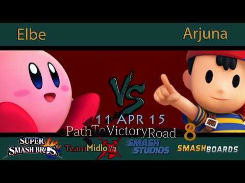 PTVR8 - Elbe (Kirby) Vs. Arjuna (Ness) SSB4 Tournament Winner Semi-Finals Smash 4 Wii U