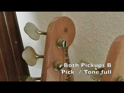 Vintage Fender 1974 Jazz Pickups VS Harry Häussel Jazz SideBySide Humbucker Pickups // Comparison