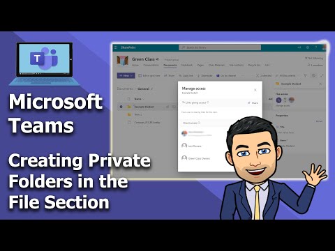 Microsoft Teams - Private folders in the file section 🏄‍♂️