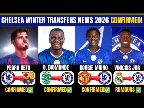 🔥 TOP 15 CHELSEA JANUARY TRANSFER NEWS 2026 | PLAYERS IN & OUT ft VINÍCIUS JR, MAINOO & DIOMANDE ✅