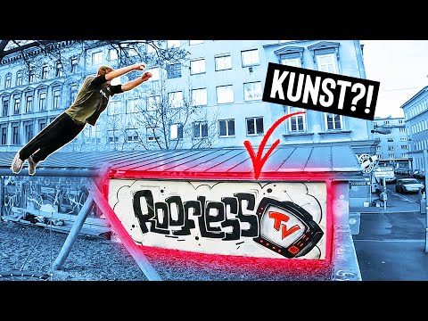 MENSCHLICHES KATAPULT + Eigenes GRAFFITI | Parkour Vlog