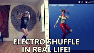 Fortnite ELECTRO SHUFFLE in REAL LIFE! (Original)