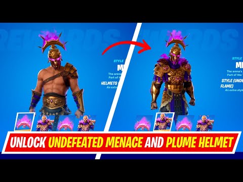 How to unlock both Undefeated Menace and Plume Helmet Style Fortnite  - All Week 9 Epic Quest Guides