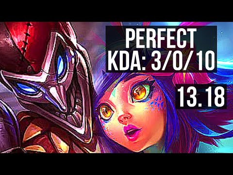 SHACO vs NEEKO (JNG) | 3/0/10, 3.2M mastery, 1100+ games | EUW Master | 13.18