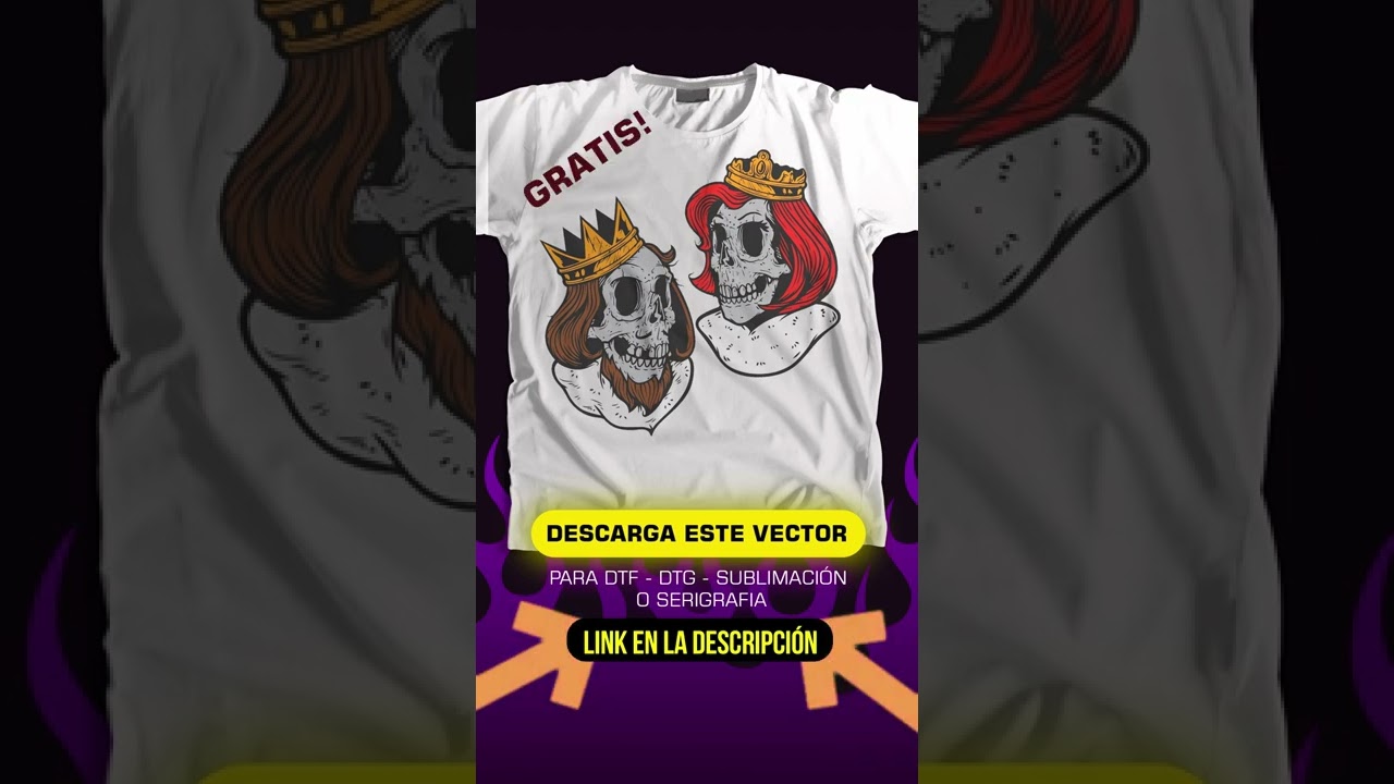 Vector free - Reyes Calavera - Diseños para Playeras