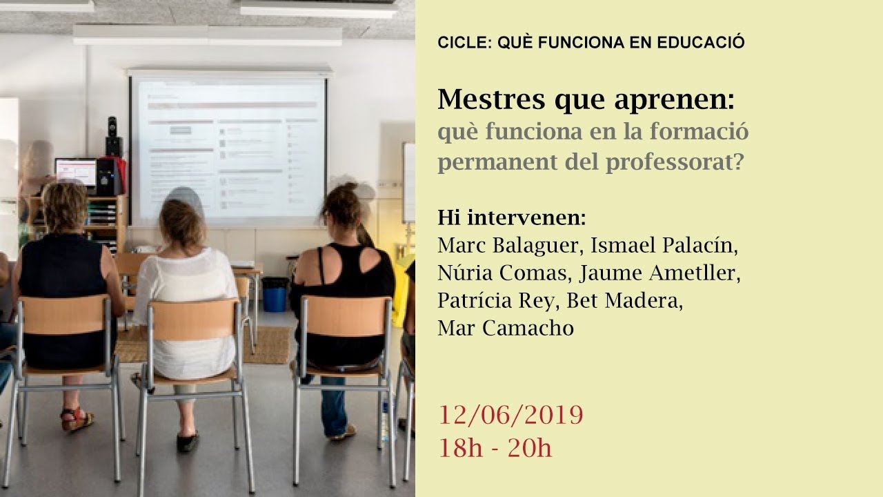 Mestres que aprenen: què funciona en la formació permanent del professorat?