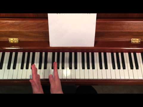 Piano Lessons - B Flat Major Scale (Right & Left Hand)