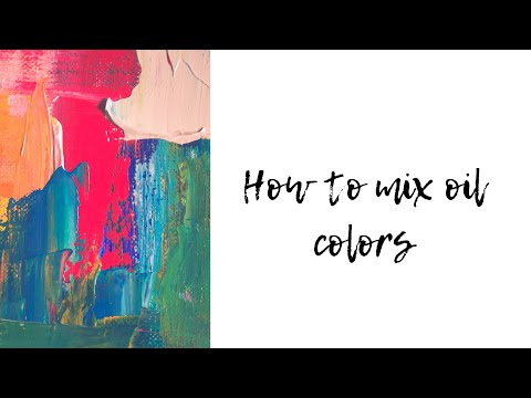 How to mix oil colors 🎨🍊
