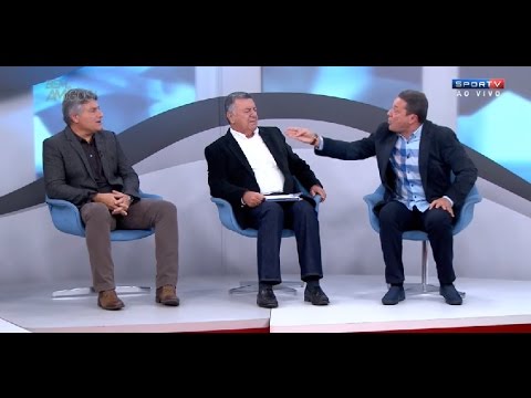 Luxemburgo se irrita e discute com Cleber Machado e Caio em Programa da Sportv