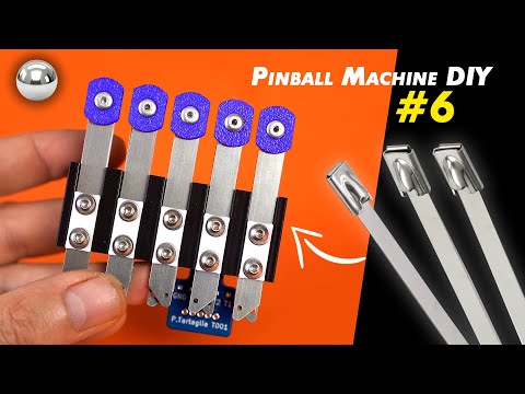 how to make a REAL Pinball machine DIY #5 Targhet and shooter ball