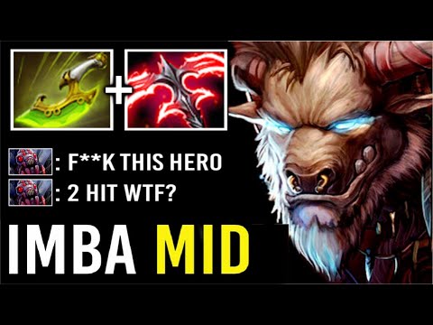 DOTA 1 MID HERO IS BACK! Desolator 2 + Swift Blink Tauren DELETE Brood Mid Carry All Team WTF Dota 2