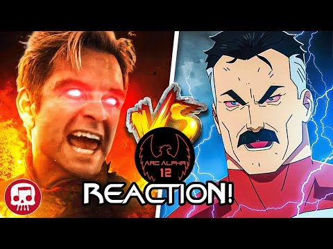 REACTION: OMNI-MAN VS HOMELANDER RAP BATTLE by JT Music - "Unstoppable"