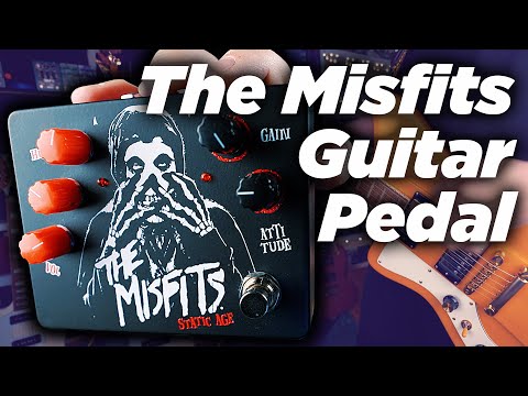 MISFITS STATIC AGE DISTORTION PEDAL (BLACK "FIEND SKULL" EDITION) 2020 Rare Limited Edition image 8