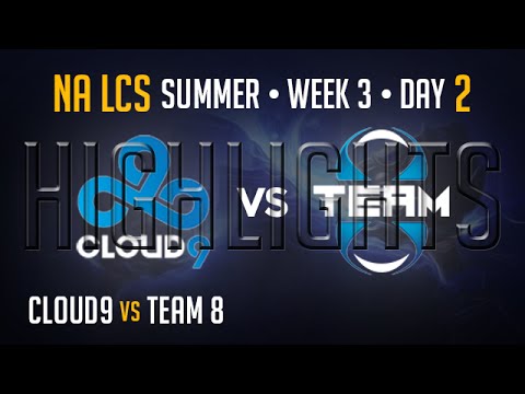 C9 vs T8 HIGHLIGHTS | Week 3 NA LCS Summer Split 2015 S5 | Cloud 9 vs T8 W3
