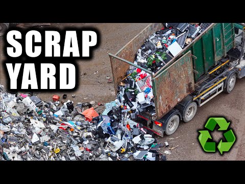 Mountains of Scrap! 3 Giant Material Handlers Feed the Shredder / Fragmentiser | Liverpool Scrapyard