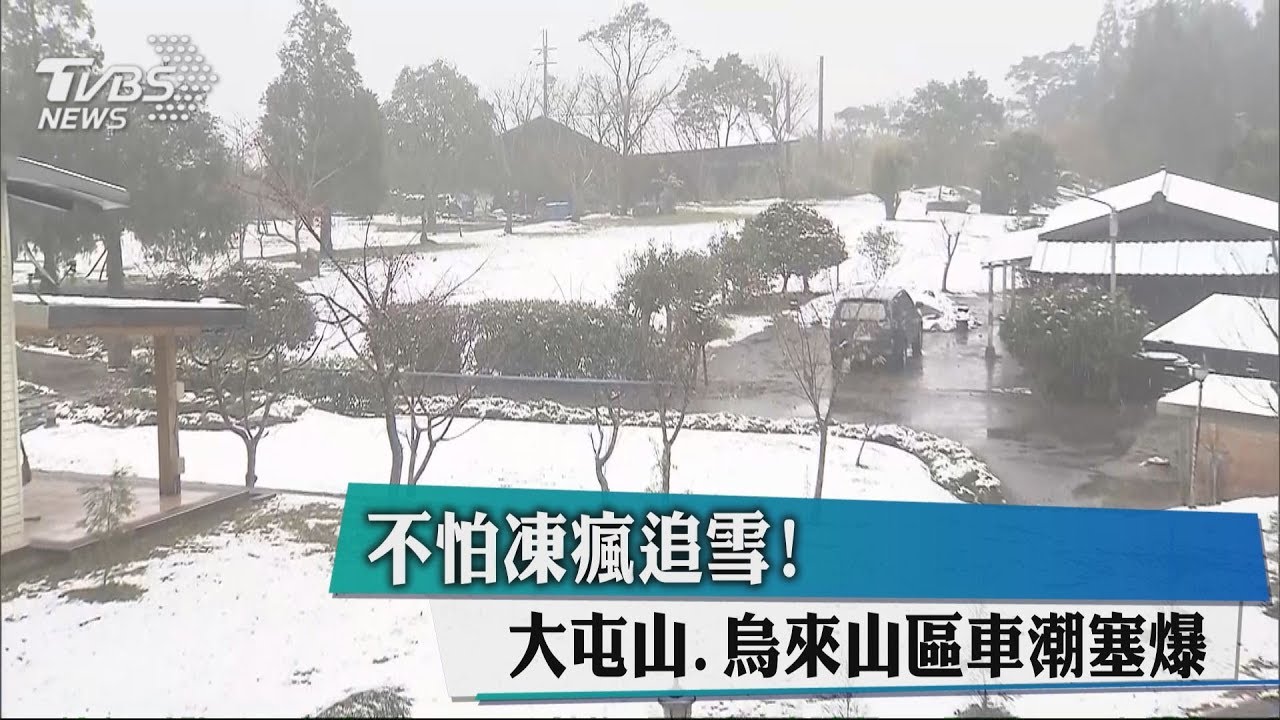 不怕凍瘋追雪 大屯山、烏來山區車潮塞爆