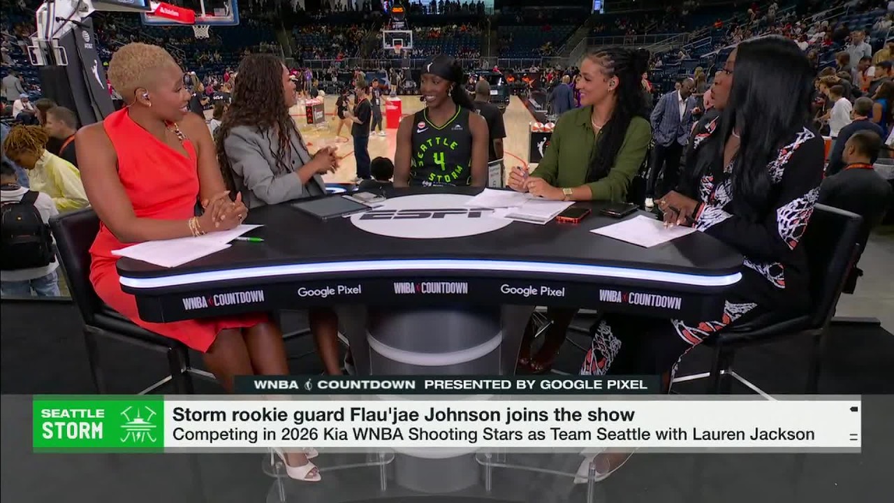 Flau’jae Johnson talks her rookie season, music career and All-Star Weekend ⭐️ | WNBA Countdown