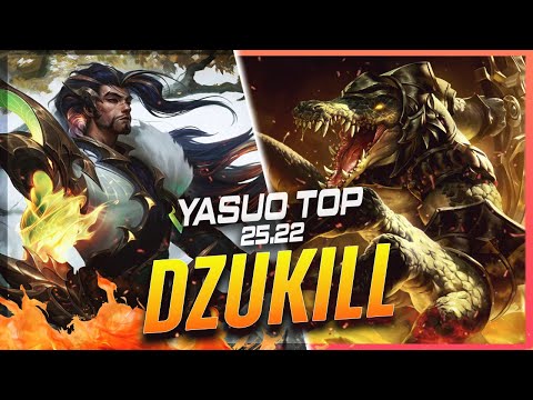 Dzukill - Yasuo vs Renekton TOP Patch 25.22 - Yasuo Gameplay