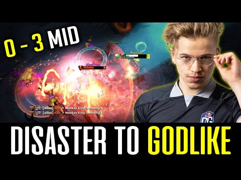 Topson DISASTER in Mid Lane to BEYOND GODLIKE - Just Buy DAGON 5 DOTA 2