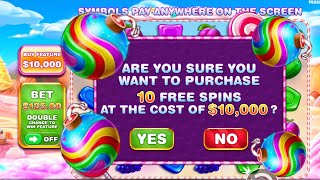 Hit Huge Multipliers!!! 10,000$ Sweet Bonanza Free Spins!!!