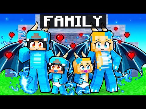 POWERFUL DRAGON Family in Minecraft!