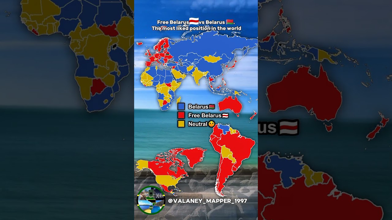 Free Belarus ⚪️🔴⚪️ vs Belarus 🇧🇾. The most liked position in the world