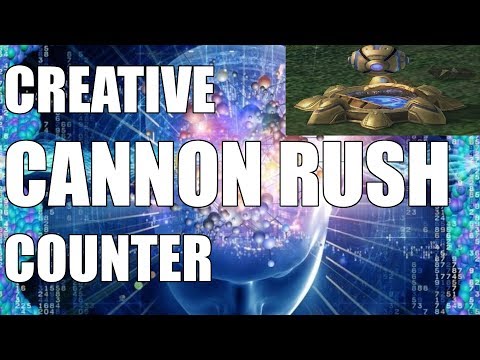 Starcraft 2 Big Brain Builds - Cannon Rush DENIED.