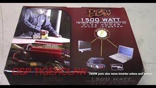 Episode 46 OSP TigerClaw pure sine wave inverter review and unboxing
