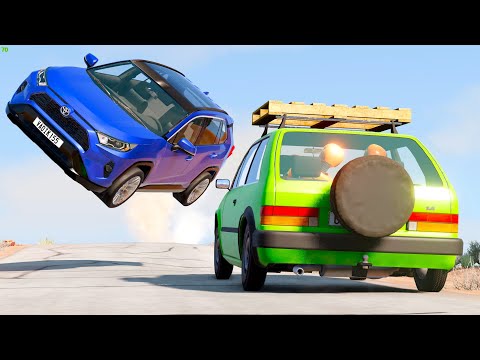 Cliff Drops Car Crashes 😂 #33 - BeamNG Drive | CRASHdriven