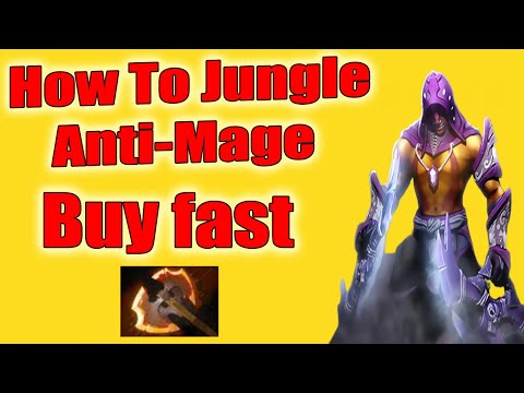 DoTa 2 How To Jungle Anti Mage FAST BF Patch 7.30e