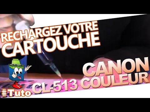 comment remplir une cartouche d'encre canon mp210