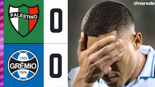 😱 INACREDITÁVEL! TRÊS PÊNALTIS PERDIDOS E JEJUM FORA DE CASA: PALESTINO 0 X 0 GRÊMIO | JOGO COMPLETO