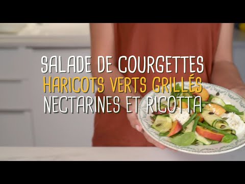 Recette Salade de courgettes grillées et ricotta