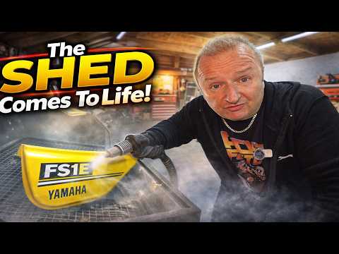 Sandblasting & Powdercoating Motorcycle Parts | FS1E Restoration with ElectrostaticMagic Equipment