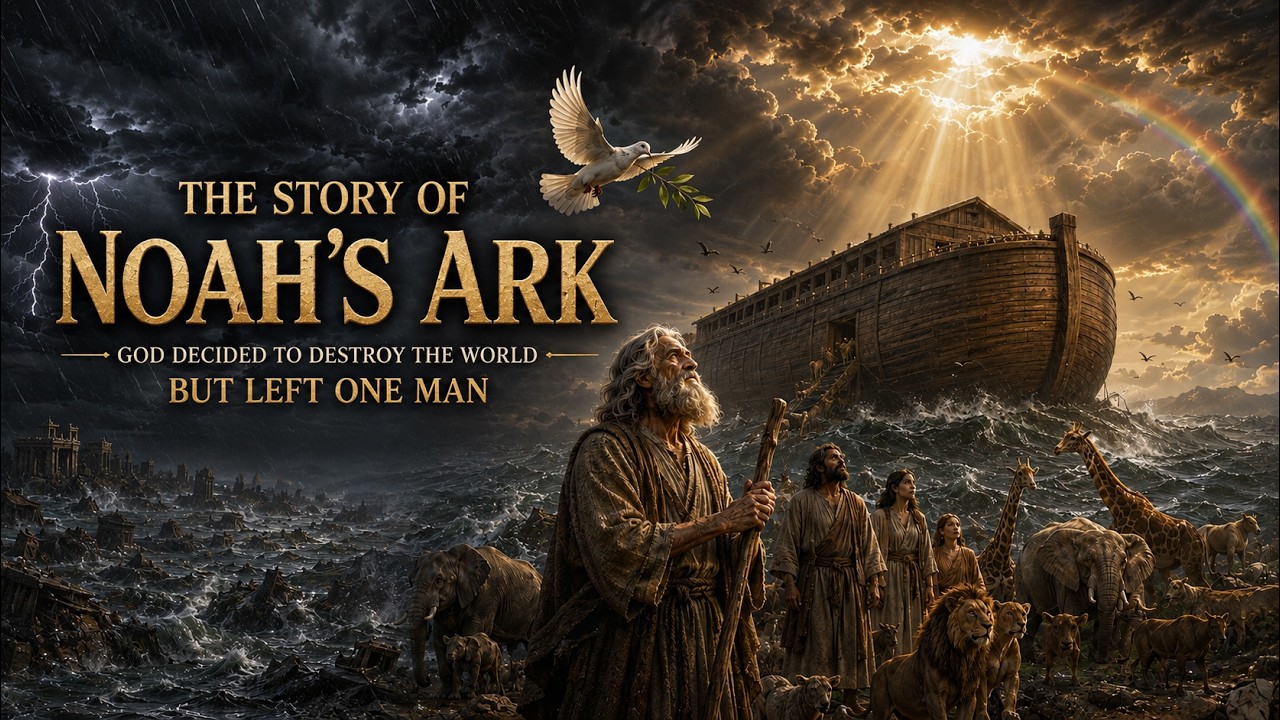 God Decided to Destroy the World — But He Left One Man Behind The Story of Noah's Ark