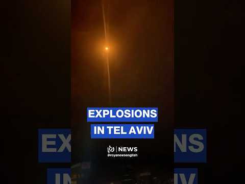 Series of explosions rock Tel Aviv skies amid Iranian missile barrage