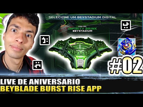 LIVE DE ANIVERSÁRIO PARTE 02! LIGA DE BATALHA COM INSCRITOS E MEMBROS BEYBLADE BURST RISE APP