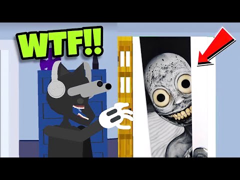 Cartoon Cat Answers The Door To Random Scary Monster Part 12 (Scary Video😱)