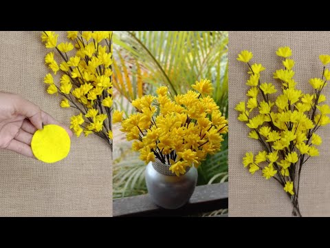 Easy and Cheap Making Flowers from Felt || DIY Felt Flowers || Flannel flower