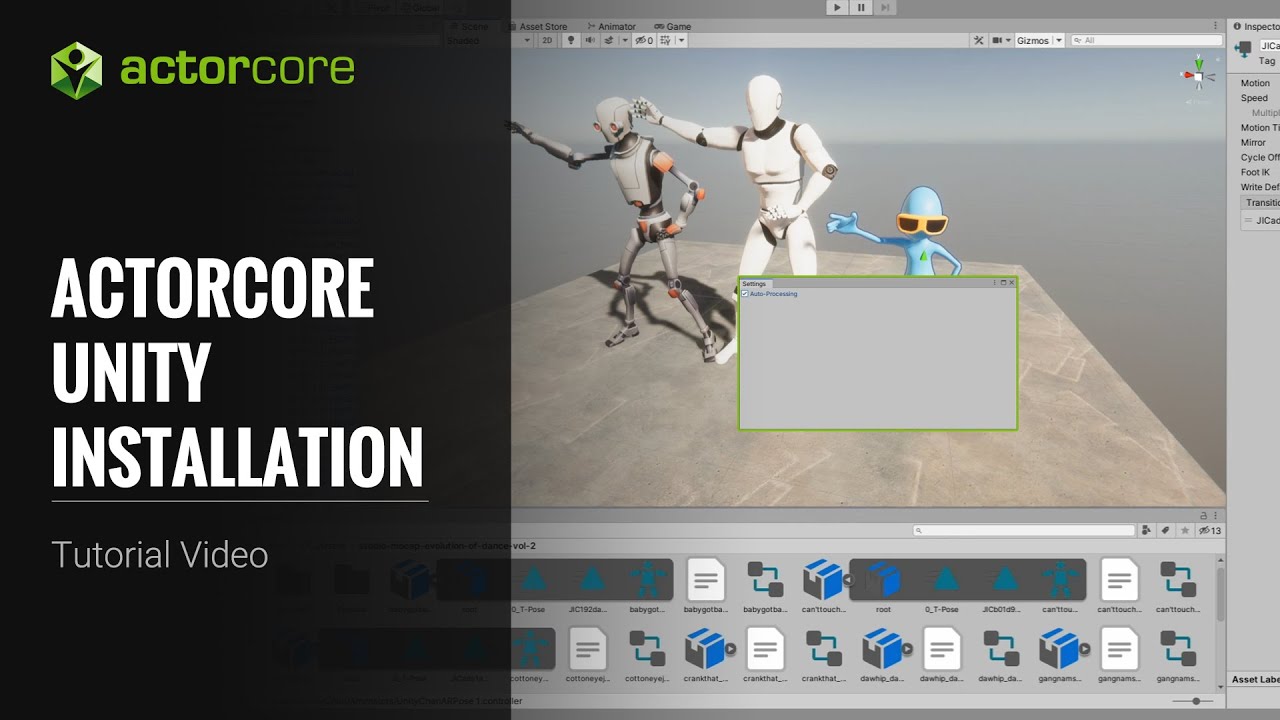 ActorCore - Retarget 3D Characters and Motions To Unity