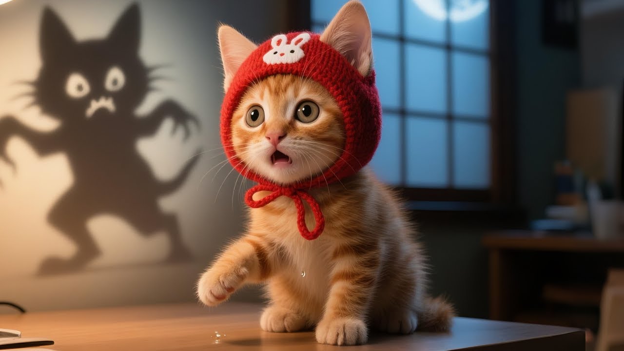 Mischievous Kittens Pretend to Be Ghosts and Scare Big Sister Ginger on Halloween Night! 🎃🐱👻