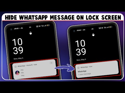 Redmi/Poco Hide Whatsapp Messages On Lockscreen|Whatsapp Message Notification Hide Kaise Kare Redmi