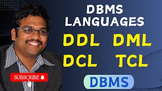 DBMS LANGUAGES (DDL, DML, DCL, TCL) IN DATABASE MANAGEMENT SYSTEM || COMMANDS || SQL COMMANDS