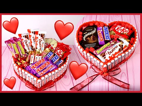 REGALO FÁCIL Y RÁPIDO DE SAN VALENTÍN | CESTA DE CHOCOLATES CON FORMA DE CORAZON |NatyGloss