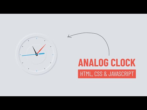 Working Analog Clock Using Html5 Css3 Javascript