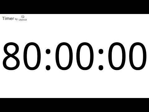 80 Hour Countup Timer